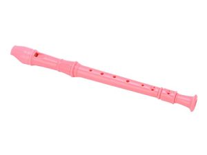 Instrumento de Grabadora, Flauta Dulce Soprano de Limpieza Fácil de Tocar Flexible Portátil para Niños para Escenario(rosado)