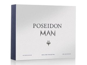 Poseidon Man – Set Perfume para Hombre EDT, After Shave y Gel de Ducha