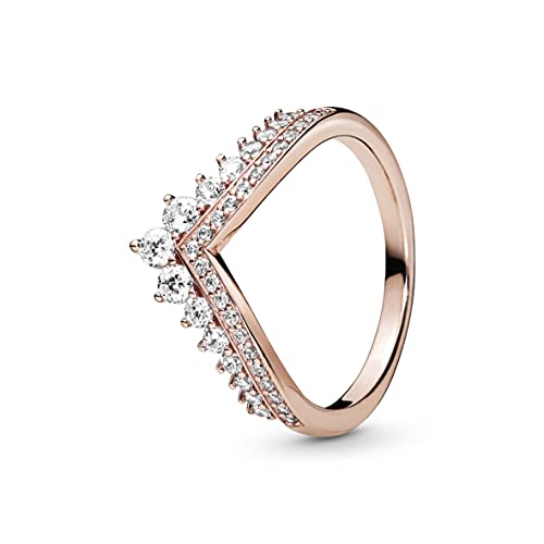 PANDORA Anillo Deseo Princesa 187736CZ-54 mujer Rose