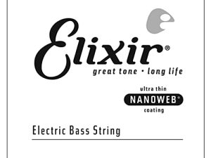 Cuerda individual para bajo Elixir® Strings de acero niquelado con recubrimiento NANOWEB®, (.045)