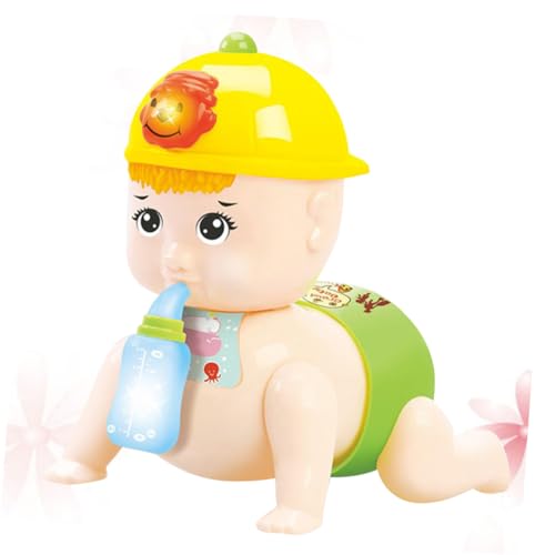 TOYANDONA 1 Pieza Bebé Aprendiendo A Gatear Juguetes Muñeca Bebé Gateando Muñeca Gateando Juguete Eléctrico Muñeca Eléctrica Mamá Y Papá Se Llamará Niño Pequeño
