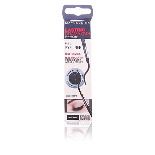 MAYBELLINE Perfilador de ojos en Gel, Tono 33 Negro, 2 Unidades (Paquete de 1)