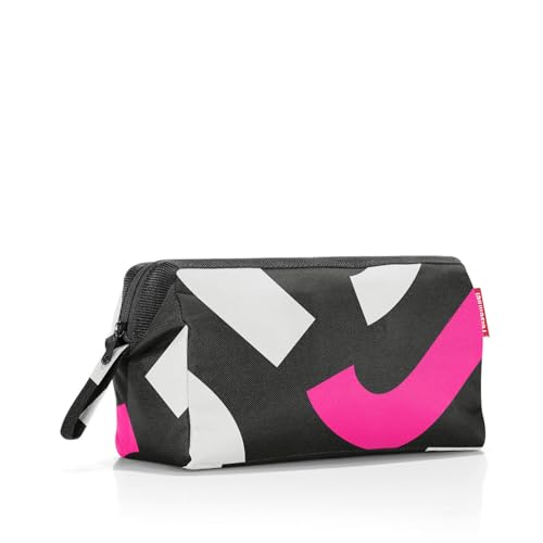 reisenthel travelcosmetic Florist Indigo - Robusto y práctico Neceser de Viaje, Correa de Mano, Material hidrófugo, Couleur:Signature Bold Pink