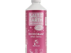 Natural Deodorant Spray Refill by Salt of the Earth, Sweet Strawberry – Vegan, Long Lasting Protection, Leaping Bunny Approved, Made in the UK – 500ml