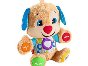 Fisher-Price Smart Stages Puppy, Laugh and Learn Soft Educational Electronic Toddler Learning Toy with Music and Songs, Suitable for 6 Months+, FPM43