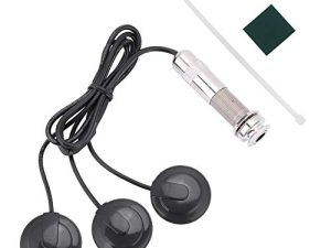 Transductor Piezoeléctrico de Pastilla, Transductor Piezoeléctrico de Guitarra, Transductor Piezoeléctrico de Pastilla de 6,35 Mm para Instrumentos de Mandolina de Ukelele de Guitarra Acústica