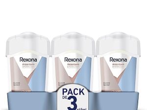 Rexona Maximum Protection Desodorante para mujer en barra Antitranspirante Clean Scent, 45 ml (Paquete de 3)