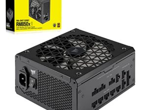 Corsair RM850x SHIFT Fuente de Alimentación ATX Totalmente Modular – Interfaz Lateral Modular – Compatible con ATX 3.0 y PCIe 5.0 – Modo Ventilador a Cero RPM – Eficiencia 80 PLUS Gold – Negro