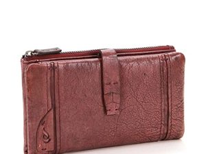Abbacino Cartera Grande de Mujer de Piel Lavada en Burdeos Burdeos