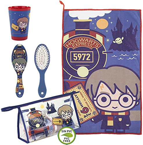 CERDÁ LIFE'S LITTLE MOMENTS, Neceser Infantil Completo de Harry Potter-Licencia Oficial Warner Bros para Niños, Rojo, Especialmente Recomendado 2 a 8 años
