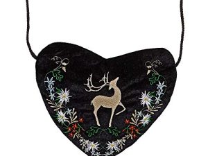 «EMBROIDERED BAVARIAN HEART PURSE» –