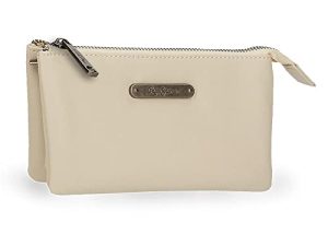 Pepe Jeans Salma Monedero Neceser Beige 17,5×9,5×2 cms Piel sintética