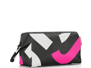 reisenthel travelcosmetic Florist Indigo – Robusto y práctico Neceser de Viaje, Correa de Mano, Material hidrófugo, Couleur:Signature Bold Pink