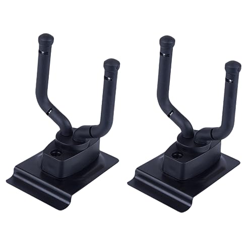 ibasenice 2 Piezas gancho de guitarra colgador de guitarra para montaje en pared colgador de pared para soporte de guitarra estante de guitarra de metal titular de la guitarra conectar suave