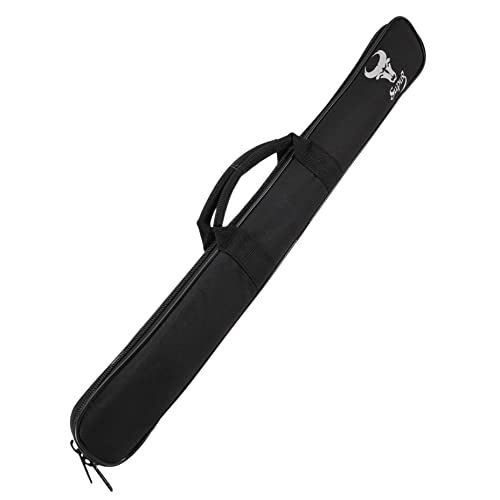 Vaguelly Funda para 2 Flautas, Bolsa Impermeable de Dizi de Bambú Estuche de Flauta Instrumento Musical, negro