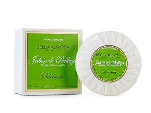 BELLA AURORA: Jabón Antimanchas Sérénité en Pastilla 100 gr, Limpia el Rostro con Total Suavidad, para Todo Tipo de Piel, Deja la Piel Fresca, Sedosa y Sin Sensación de Tirantez
