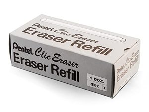 Pentel ZER-2 – Recambios para goma de borrar (24 unidades), blanco