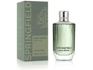 Springfield Green Attitude, Eau de Toilette para Hombre, Fragancia Jóven y Casual, Notas Aromáticas y Amaderadas, Optimo para Uso Diario, 100 ml
