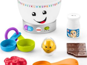 Fisher-Price- Laugh & Learn Magic – Cuenco para Mezclar Colores, Multicolor, 14 x 14 x 14 cm (Mattel GJW20)