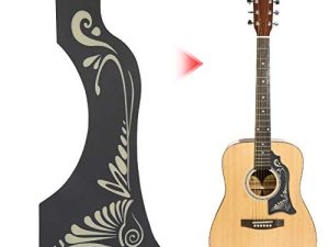 2 piezas de golpeador de guitarra, adhesivo autoadhesivo para tablero de guitarra, protector de púa protector de PVC, golpeador de guitarra de alta calidad y apariencia hermosa, para accesorios de dec