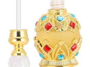 Perfume Retro de Dubai, Agua de Perfume para Mujer, Perfume Musulmán Halal Dubai Aceite Esencial Exquisita Fragancia Vintage Regalo 0.5 Fl Oz