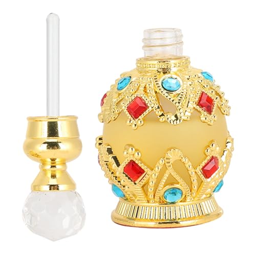 Perfume Retro de Dubai, Agua de Perfume para Mujer, Perfume Musulmán Halal Dubai Aceite Esencial Exquisita Fragancia Vintage Regalo 0.5 Fl Oz
