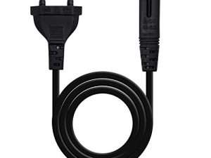 NANOCABLE 10.22.0402 – Cable de Alimentación para Cargador de Portátiles en Forma de 8 (CEE 7/16/M-C7/H, 100% Cobre AWG18, 1.5mts) Color Negro