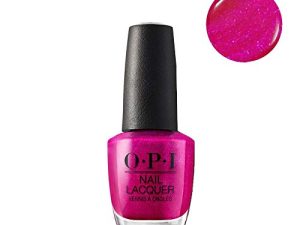 OPI Nail Laquer – Esmalte Uñas Duración de Hasta 7 Días, Efecto Manicura Profesional, ‘Flashbulb Fuchsia’ Rosa – 15 ml