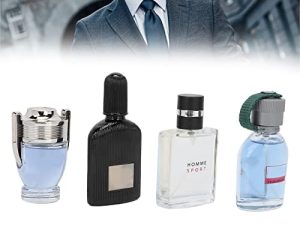 Perfume de Colonia para Hombres, 4 Piezas de 25 Ml, Perfume para Hombres, Colonia Deportiva, Fragancia Floral Oceánica, Juego de Perfume Masculino de Larga Duración, Eau de