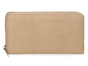 Pepe Jeans Diane Billetero con tarjetero Beige 19,5x10x2 cms Piel sintética