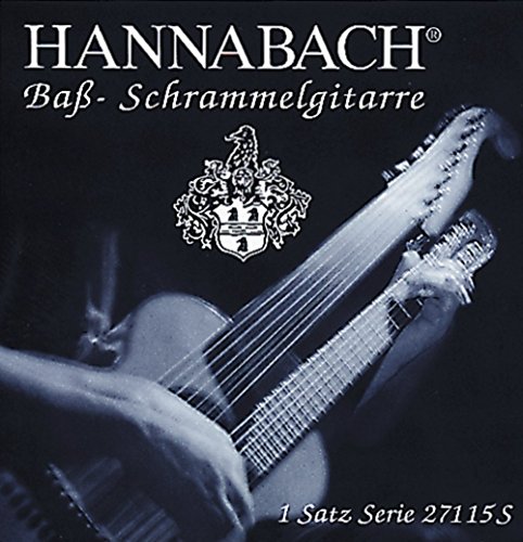 Cuerdas Hannabach para bajo/guitarra de rasgueo, cuerda simple H11 - 27111, bobinado plateado