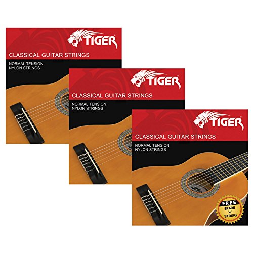 Tiger - Juego de 3 cuerdas para guitarra clásica