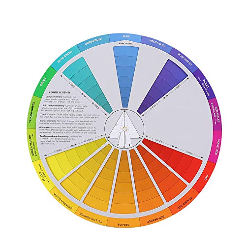 Accesorio para Tatuajes, Rueda Cromática para Reconocer y Mezclar Pigmentos, Práctico Compañero para artistas.