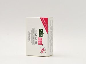 SEBAMED – Compacto Pastilla De Jabón Sólido Para Una Limpieza Suave Y Profunda, Para Pieles Sensibles, Sin Agentes Alcalinos, Con Pantenol Y Vitamina E, Multicolor, 150 gramos