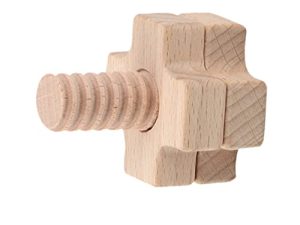 Abaodam Bloques De Coincidencia De Geometría Bloques De Apilamiento Preescolar Juguete para Niños Bloques De Clasificación De Color De Madera Rompecabezas Tornillo para Madera Niño Pequeño