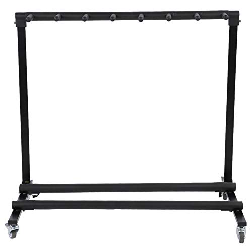 Soporte de guitarra múltiple, estante de exhibición de bajo, base antideslizante resistente, soporte de exhibición para soporte de guitarra Rack de guitarra de bajo(FL-17L 7 heads, white)