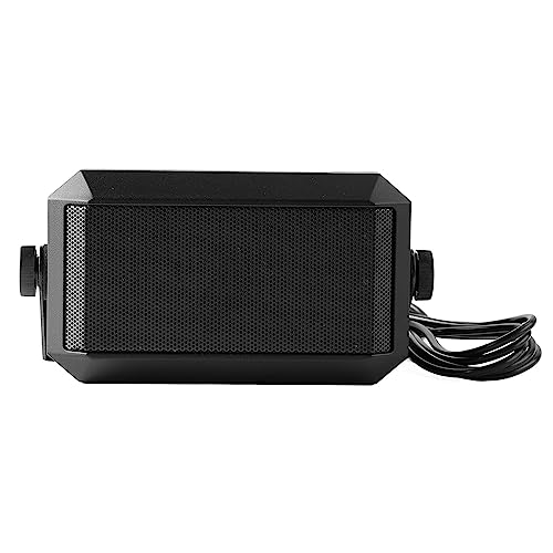 JTLB Altavoz Externo Rectangular con Enchufe de 3,5 Mm, Ideal para Radioaficionados, Radio CB y Escáner