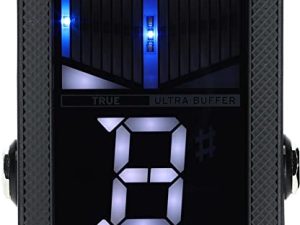 Korg – PB-XS Pitchblack X Series – Afinador de pedal cromático compacto para guitarra/bajo, color negro