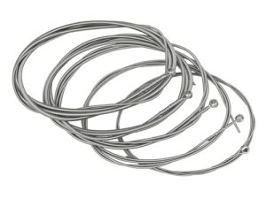 Totority 5 Uds Cuerdas De Bajo Eléctrico Accesorios De Guitarra Accesorio De Reemplazo De Bajo Suministro De Bajo Piezas De Instrumentos Partes De Bajo Bobinado De Acero De Níquel
