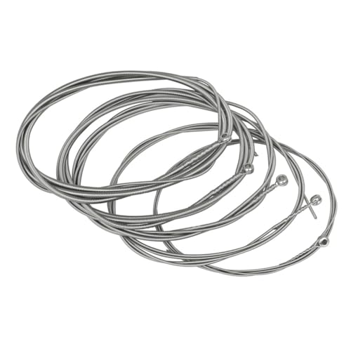 Totority 5 Uds Cuerdas De Bajo Eléctrico Accesorios De Guitarra Accesorio De Reemplazo De Bajo Suministro De Bajo Piezas De Instrumentos Partes De Bajo Bobinado De Acero De Níquel