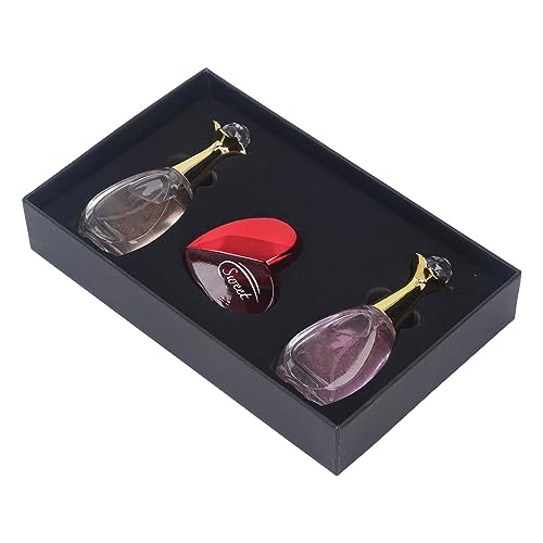 Juego de Perfumes con Fragancia Elegante, Juego de Regalo de Mini Niebla de 3 Piezas, Perfumes de Mujer de Larga Duración, Diseño de Botella Exquisito, Juego de Eau de Parfum