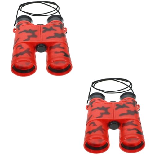 EXCEART 2 Piezas Telescopio Binocular Compacto Telescopio con Brújula Binocular De Observación De Aves Pequeño Telescopio Binocular Monocular Plegable Multifunción Abdominales Regalo Niño