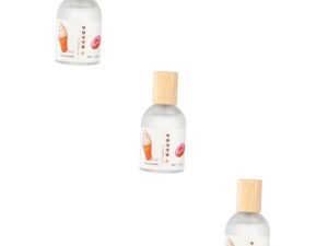 Angoily 3 Piezas perfume ambientador regalos para hombre regalo de mujer regalo de los hombres regalo de niña regalo de chicas ligero fragancia cubierta de madera Perder Vidrio