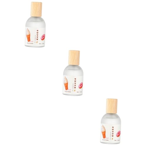 Angoily 3 Piezas perfume ambientador regalos para hombre regalo de mujer regalo de los hombres regalo de niña regalo de chicas ligero fragancia cubierta de madera Perder Vidrio