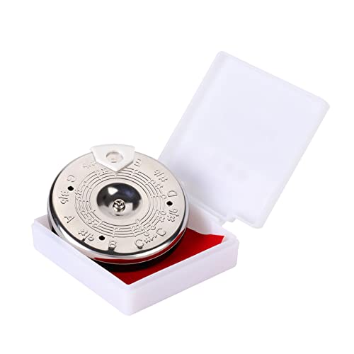 Sintonizador Cromático 13 Tone Pitch Pipe Tuner C-C Selector de Notas con Caja de Almacenamiento Guitarras Dispositivo de Música