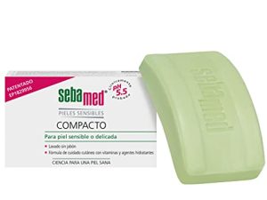 Sebamed Compacto Pastilla De Jabón Sólido Para Una Limpieza Suave Y Profunda, Para Pieles Sensibles, Sin Agentes Alcalinos, Multicolor, 100 Gramo