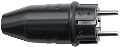Brennenstuhl 1082040 Enchufe de Caucho, 230 V, Negro