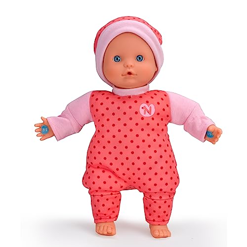 Nenuco- Muñeco Blandito 3 Funciones, hace sonidos de bebé, para niños a partir de 10 meses, Color surtido (Famosa 700014881)