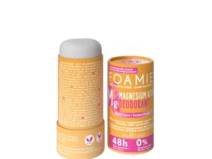 Foamie Desodorante mujer – Desodorante sin aluminio con 48h de protección contra el sudor de las axilas – Desodorante solido floral vegano 0% plástico 40g