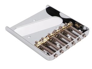 Accesorios para Guitarra Eléctrica, 6 Cuerdas Entonación Precisa Puente de Guitarra Eléctrica Reemplazo de Metal con Llave para Instrumento Musical